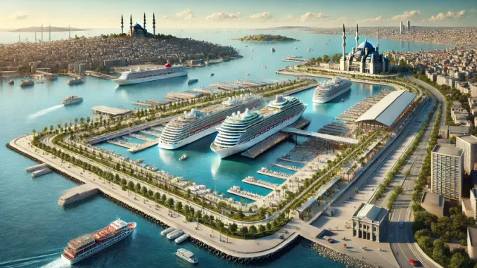 Новый круизный порт Стамбула в районе Йеникапы/Yenikapı